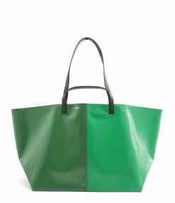 CAHU Cabas Pratique M Toile Vert