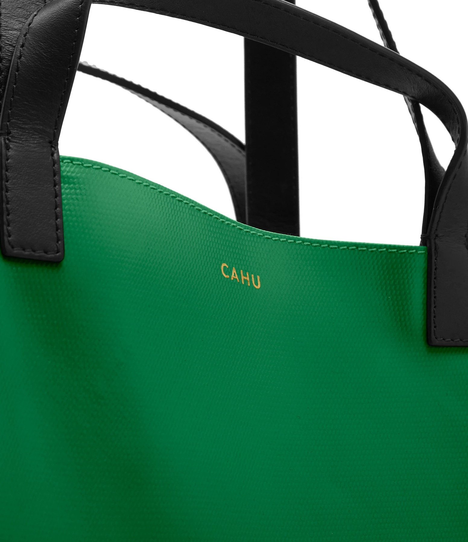 CAHU Cabas Pratique S Toile Vert 5 CAHU Cabas Pratique S Toile Vert – Image 3
