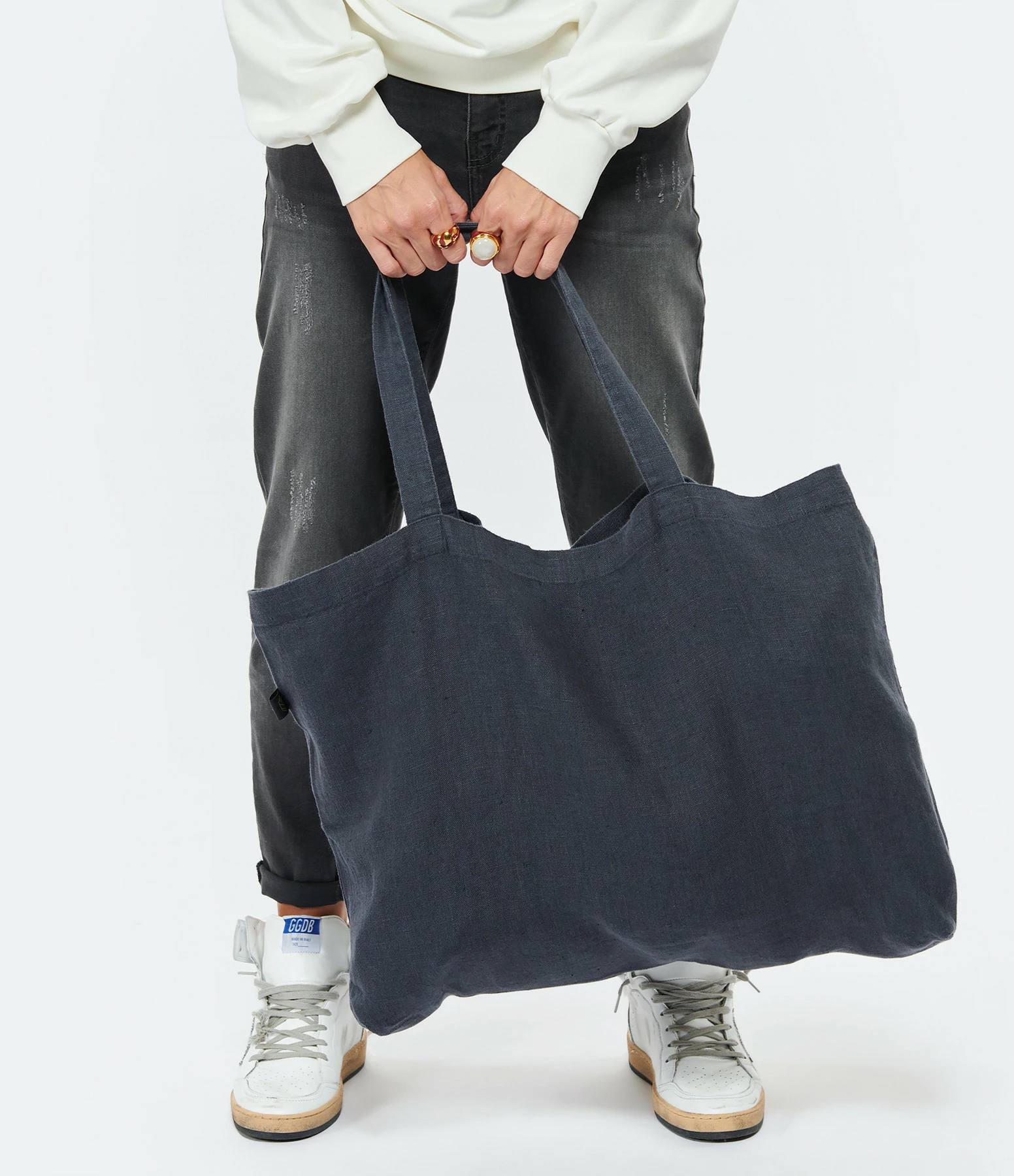 HAOMY Sac Lavezzi Lin Denim 6 HAOMY Sac Lavezzi Lin Denim – Image 4