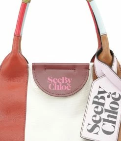 SEE BY CHLOE Cabas Laetizia Toile Cuir Burnt Henna 11 SEE BY CHLOE Cabas Laetizia Toile Cuir Burnt Henna -jerome dreyfuss shop unnamed file 366