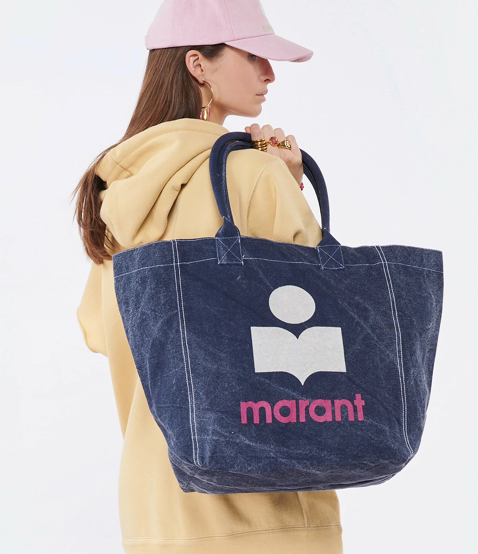 ISABEL MARANT Cabas Yenky Coton Bleu 7 ISABEL MARANT Cabas Yenky Coton Bleu – Image 5