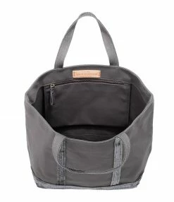 Alternative view of VANESSA BRUNO Cabas M Coton Anthracite
