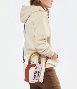 SEE BY CHLOE Mini Cabas Laetizia Toile Cuir Burnt Henna -jerome dreyfuss shop unnamed file 450