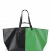 CAHU Cabas Pratique L Toile Noir Vert -jerome dreyfuss shop unnamed file 452