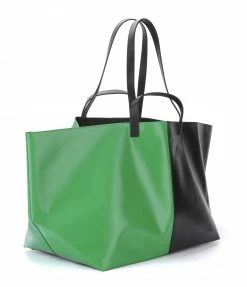 Alternative view of CAHU Cabas Pratique L Toile Noir Vert