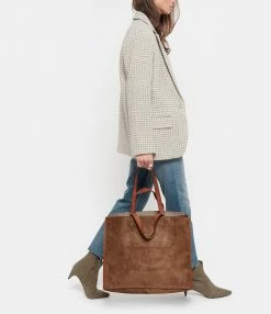 JEROME DREYFUSS Cabas Léon L Cuir Tabac -jerome dreyfuss shop unnamed file 466