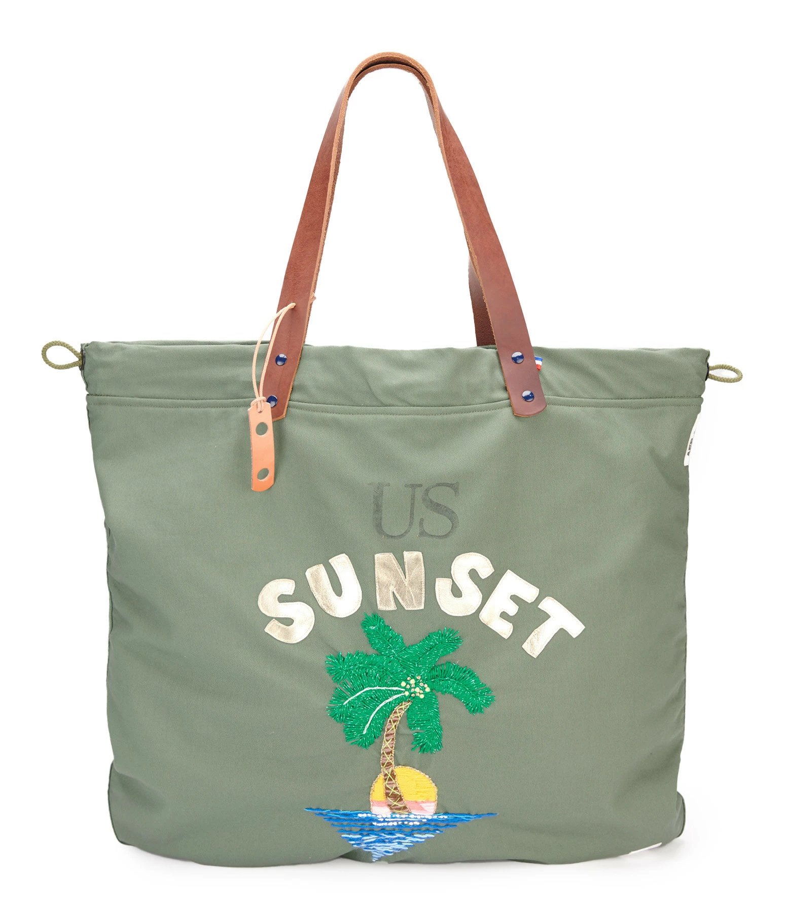 AEP + Sac Blancka Sunset Palm Coton Kaki 3 AEP + Sac Blancka Sunset Palm Coton Kaki
