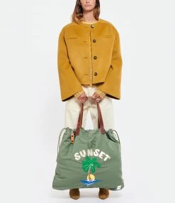 AEP + Sac Blancka Sunset Palm Coton Kaki 11 AEP + Sac Blancka Sunset Palm Coton Kaki -jerome dreyfuss shop unnamed file 482