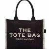 MARC JACOBS Sac The Large Tote Coton Noir -jerome dreyfuss shop unnamed file 514