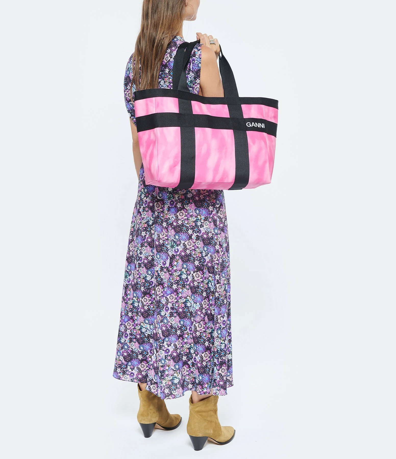 GANNI Cabas Canvas Rose 8 GANNI Cabas Canvas Rose – Image 6