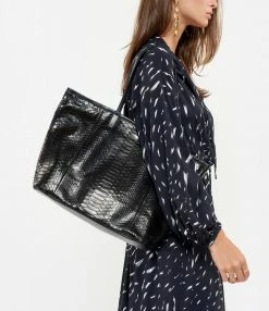 CLARIS VIROT Cabas Marny Python Noir 10 CLARIS VIROT Cabas Marny Python Noir -jerome dreyfuss shop unnamed file 544