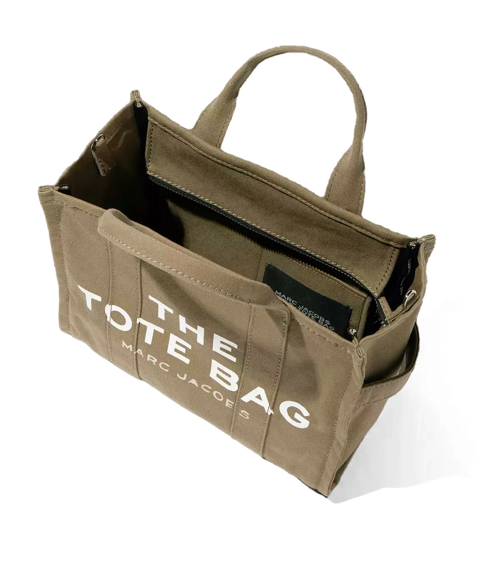 MARC JACOBS Sac The Medium Tote Coton Slate Green 5 MARC JACOBS Sac The Medium Tote Coton Slate Green – Image 3