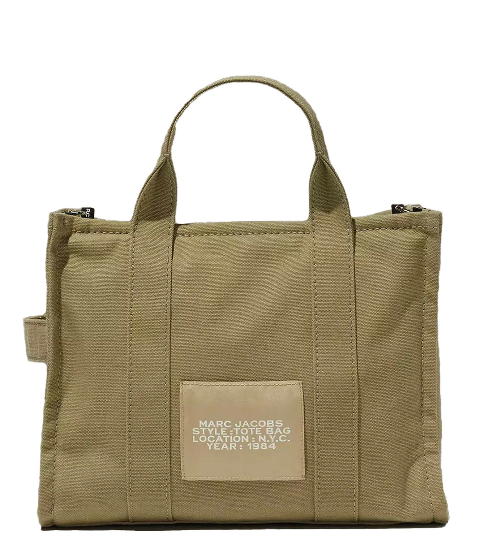 MARC JACOBS Sac The Medium Tote Coton Slate Green 6 MARC JACOBS Sac The Medium Tote Coton Slate Green – Image 4