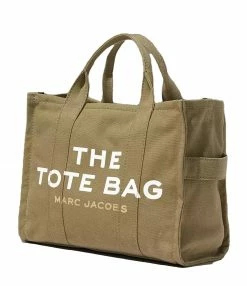 MARC JACOBS Sac The Medium Tote Coton Slate Green 13 MARC JACOBS Sac The Medium Tote Coton Slate Green -jerome dreyfuss shop unnamed file 556