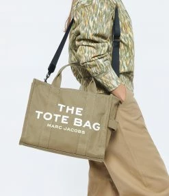 MARC JACOBS Sac The Medium Tote Coton Slate Green 14 MARC JACOBS Sac The Medium Tote Coton Slate Green -jerome dreyfuss shop unnamed file 557