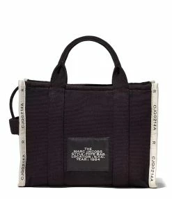 MARC JACOBS Sac The Medium Tote Coton Noir -jerome dreyfuss shop unnamed file 562