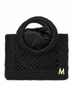 MIZELE Cabas Fish Net Small Lurex Noir