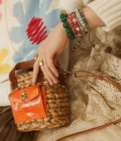 CLARIS VIROT Panier Joe Cuir Orange 10 CLARIS VIROT Panier Joe Cuir Orange -jerome dreyfuss shop unnamed file 61
