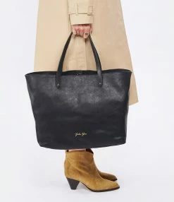 GOLDEN GOOSE Cabas Pasadena Cuir Noir -jerome dreyfuss shop unnamed file 628