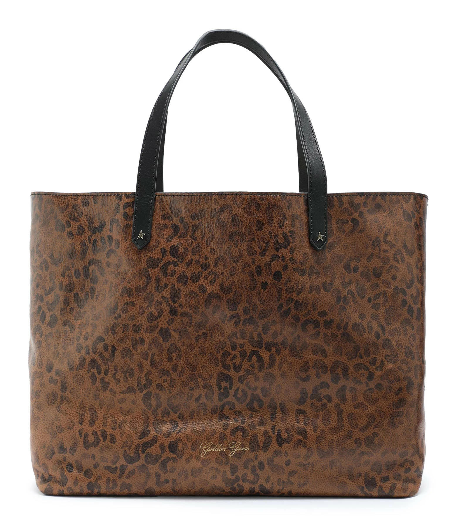 GOLDEN GOOSE Cabas Pasadena Cuir Léopard Marron 3 GOLDEN GOOSE Cabas Pasadena Cuir Léopard Marron
