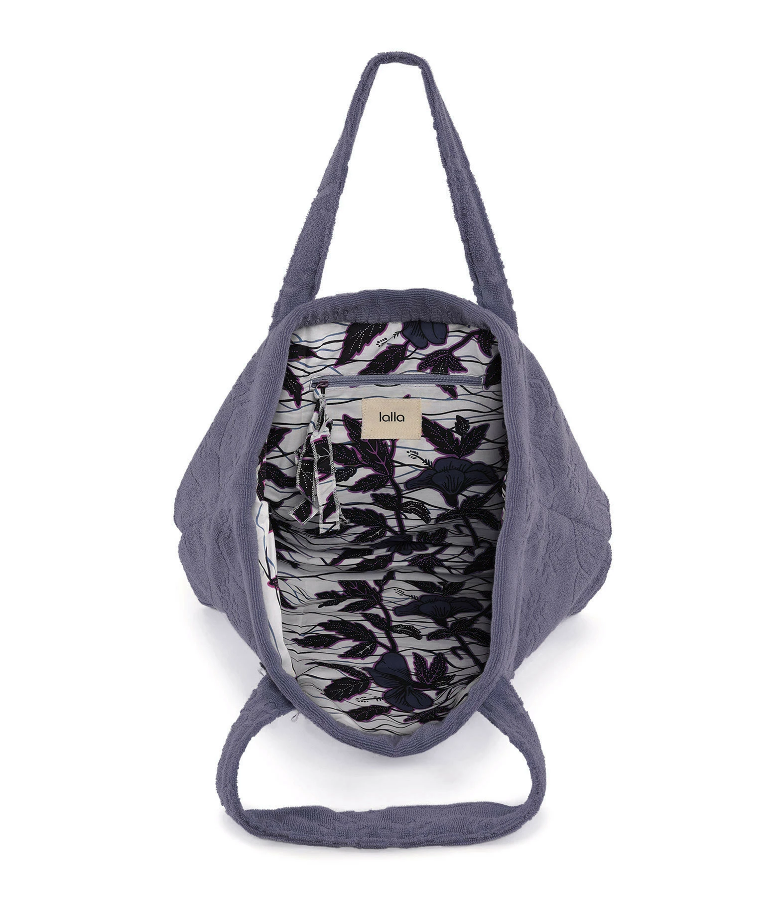 LALLA Cabas Caparica Éponge Anthracite 5 LALLA Cabas Caparica Éponge Anthracite – Image 3