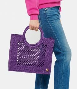 MIZELE Cabas Fish Net Medium Lurex Violet 12 MIZELE Cabas Fish Net Medium Lurex Violet -jerome dreyfuss shop unnamed file 674