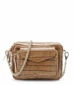 CLARIS VIROT Sac Charly Cuir Tabac