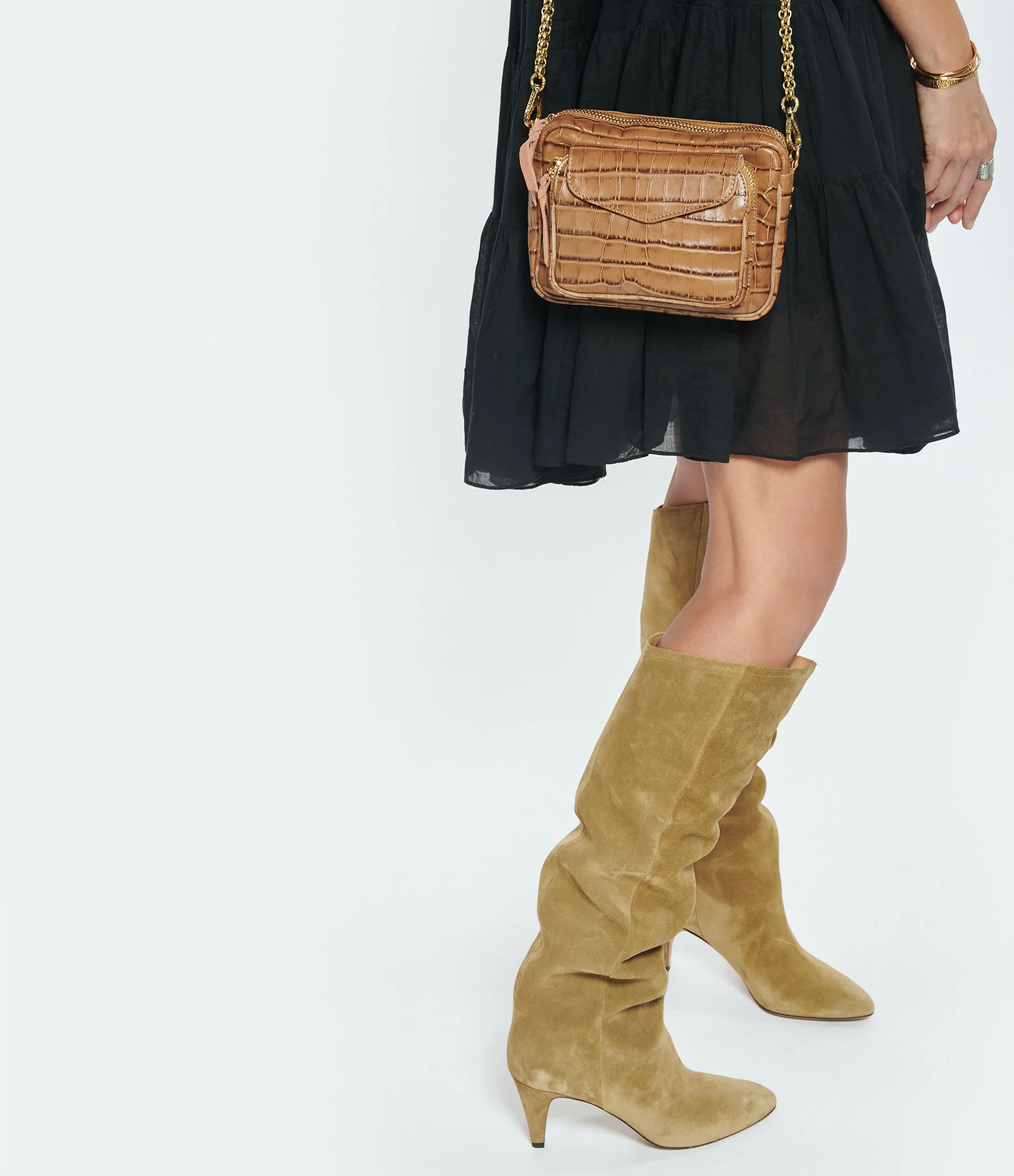 CLARIS VIROT Sac Charly Cuir Tabac 6 CLARIS VIROT Sac Charly Cuir Tabac – Image 4
