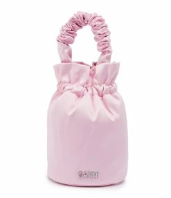 GANNI Sac Sceau Recyclé Rose