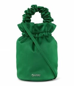 GANNI Sac Sceau Recyclé Vert