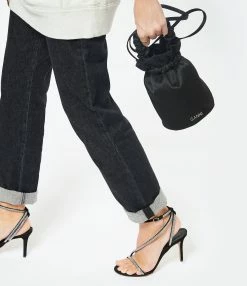 GANNI Sac Sceau Recyclé Noir 8 GANNI Sac Sceau Recyclé Noir -jerome dreyfuss shop unnamed file 723