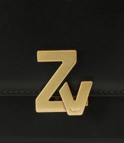 ZADIG & VOLTAIRE Sac ZV Initiale Le Mini Cuir Noir -jerome dreyfuss shop unnamed file 734