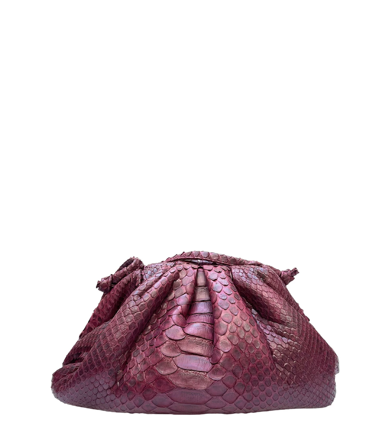 SISTA PARIS Sac Baby Uniq Cuir Souple Python Grenade 3 SISTA PARIS Sac Baby Uniq Cuir Souple Python Grenade
