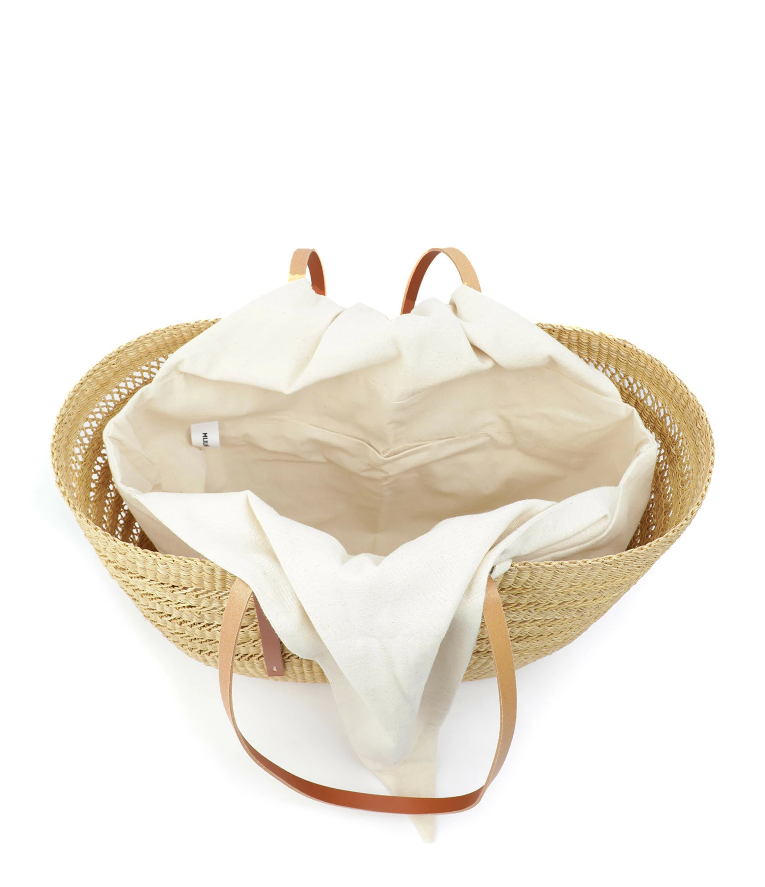 MUUN Panier Bicro G Naturel Marron 5 MUUN Panier Bicro G Naturel Marron – Image 3