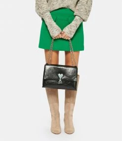 AMI PARIS Sac Voulez-Vous Cuir Noir 12 AMI PARIS Sac Voulez-Vous Cuir Noir -jerome dreyfuss shop unnamed file 754