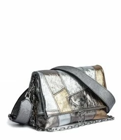 Alternative view of ZADIG & VOLTAIRE Sac Rocky Vintage Metal Patchwork Cuir Argenté
