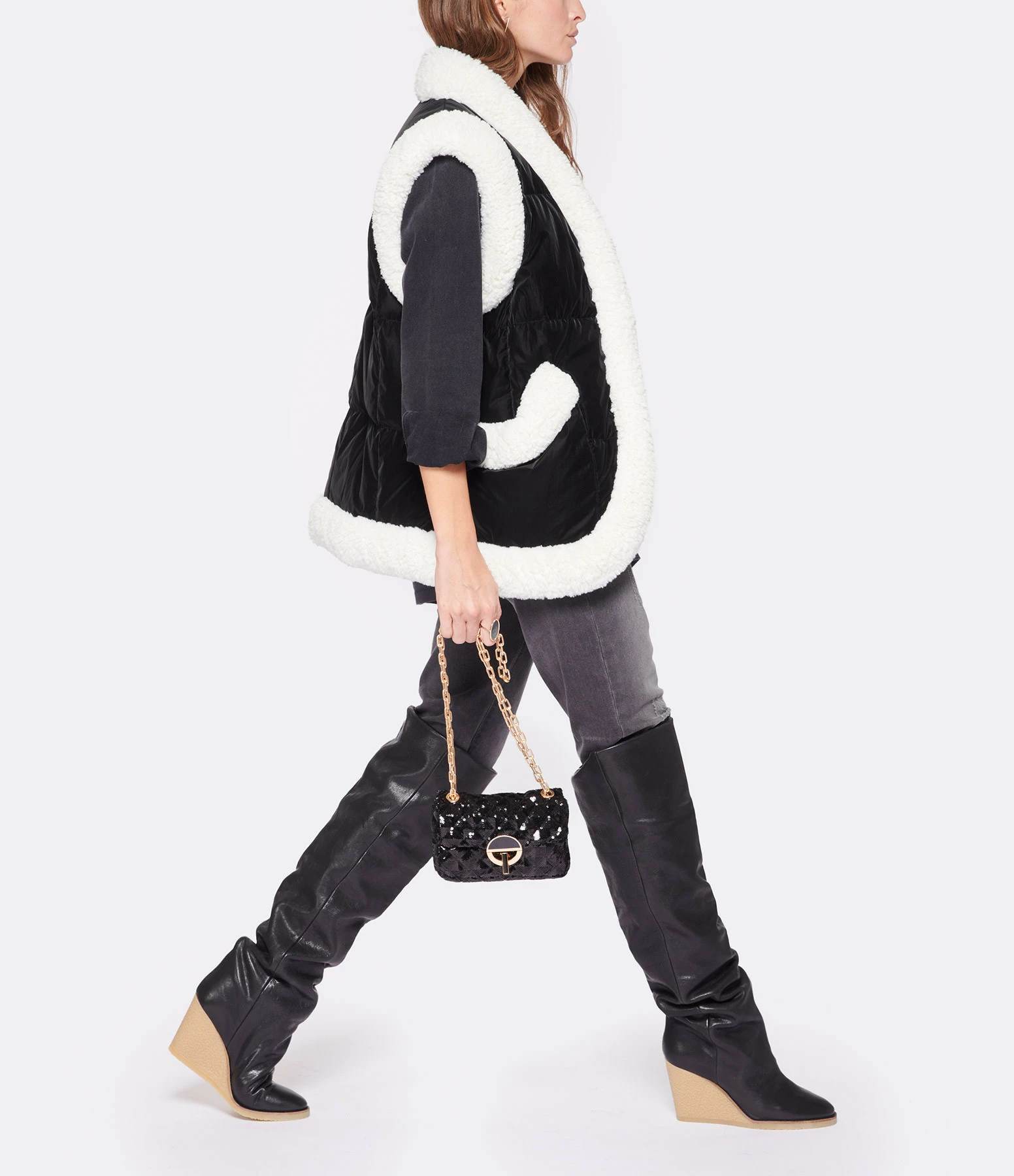 VANESSA BRUNO Sac Nano Moon Noir 7 VANESSA BRUNO Sac Nano Moon Noir – Image 5