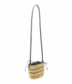 Alternative view of MUUN Panier Mini Minette Naturel Noir