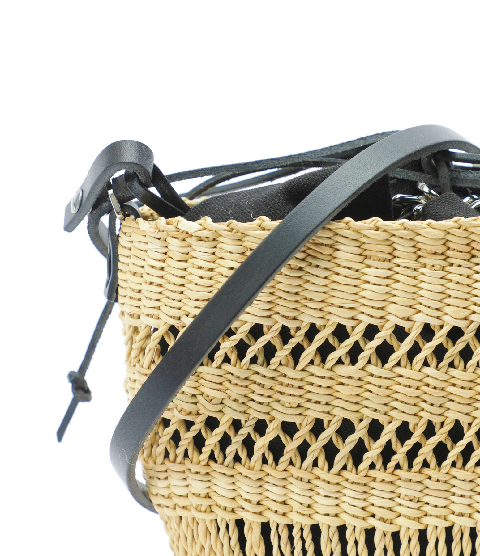 MUUN Panier Mini Minette Naturel Noir 6 MUUN Panier Mini Minette Naturel Noir – Image 4