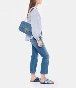 VANESSA BRUNO Sac Moon MM Lin Indigo 13 VANESSA BRUNO Sac Moon MM Lin Indigo -jerome dreyfuss shop unnamed file 813