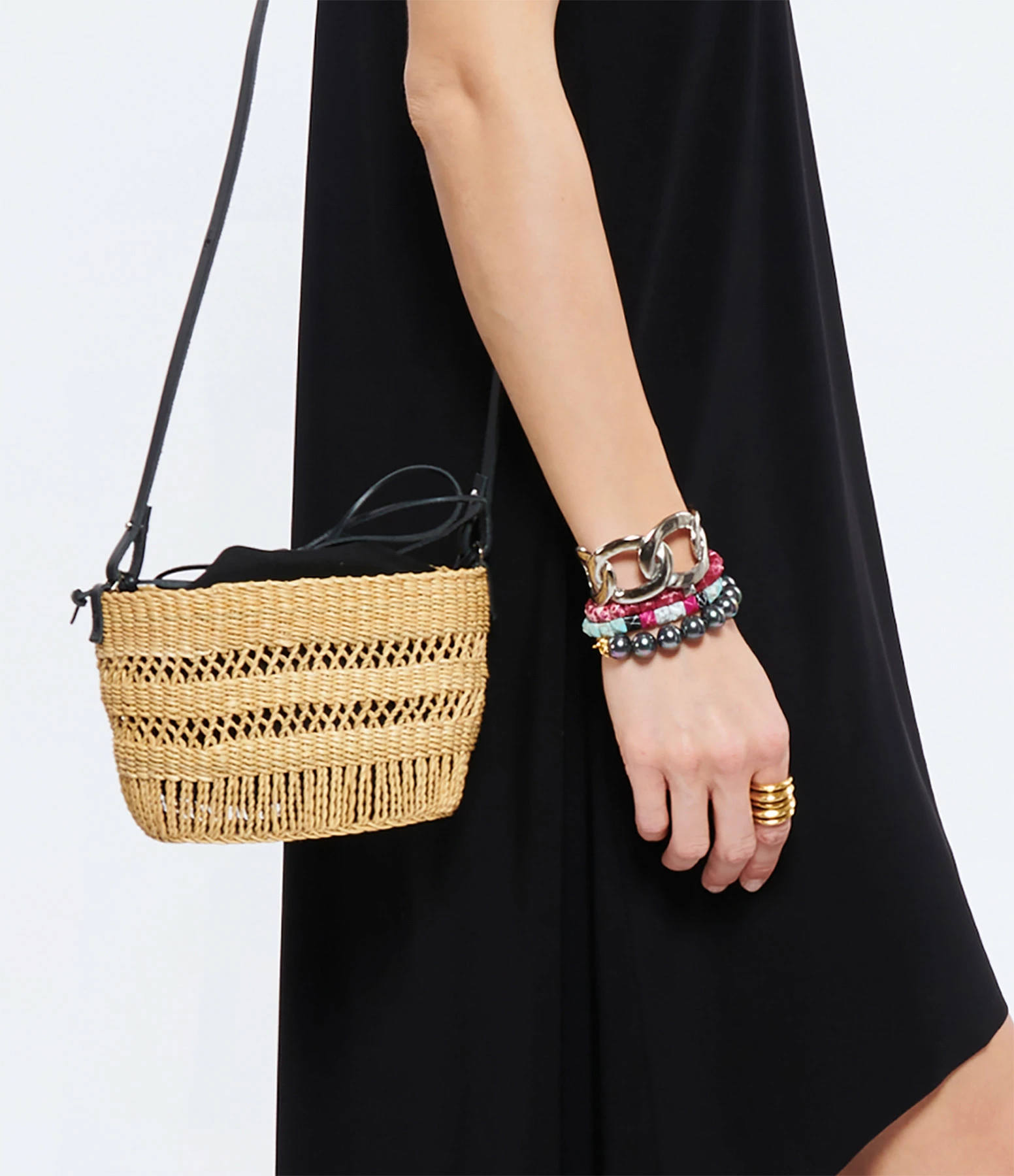 MUUN Panier Mini Minette Naturel Noir 7 MUUN Panier Mini Minette Naturel Noir – Image 5