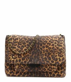 JEROME DREYFUSS Sac Lulu L Cuir Suédé Léopard