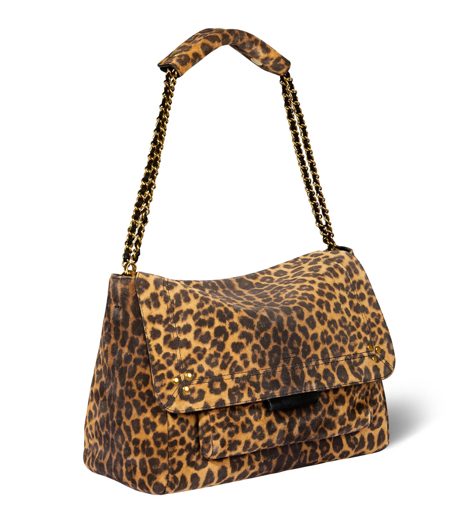 JEROME DREYFUSS Sac Lulu L Cuir Suédé Léopard 4 JEROME DREYFUSS Sac Lulu L Cuir Suédé Léopard – Image 2