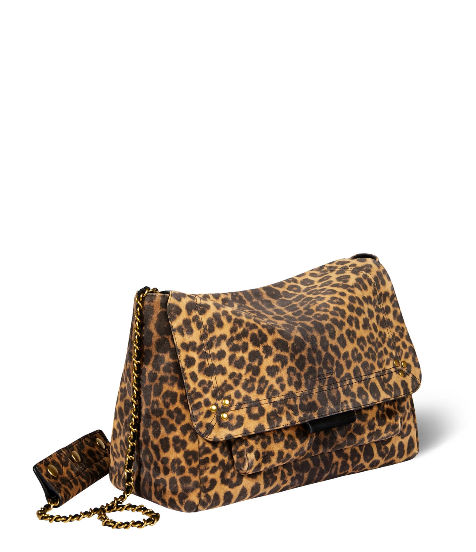 JEROME DREYFUSS Sac Lulu L Cuir Suédé Léopard 5 JEROME DREYFUSS Sac Lulu L Cuir Suédé Léopard – Image 3