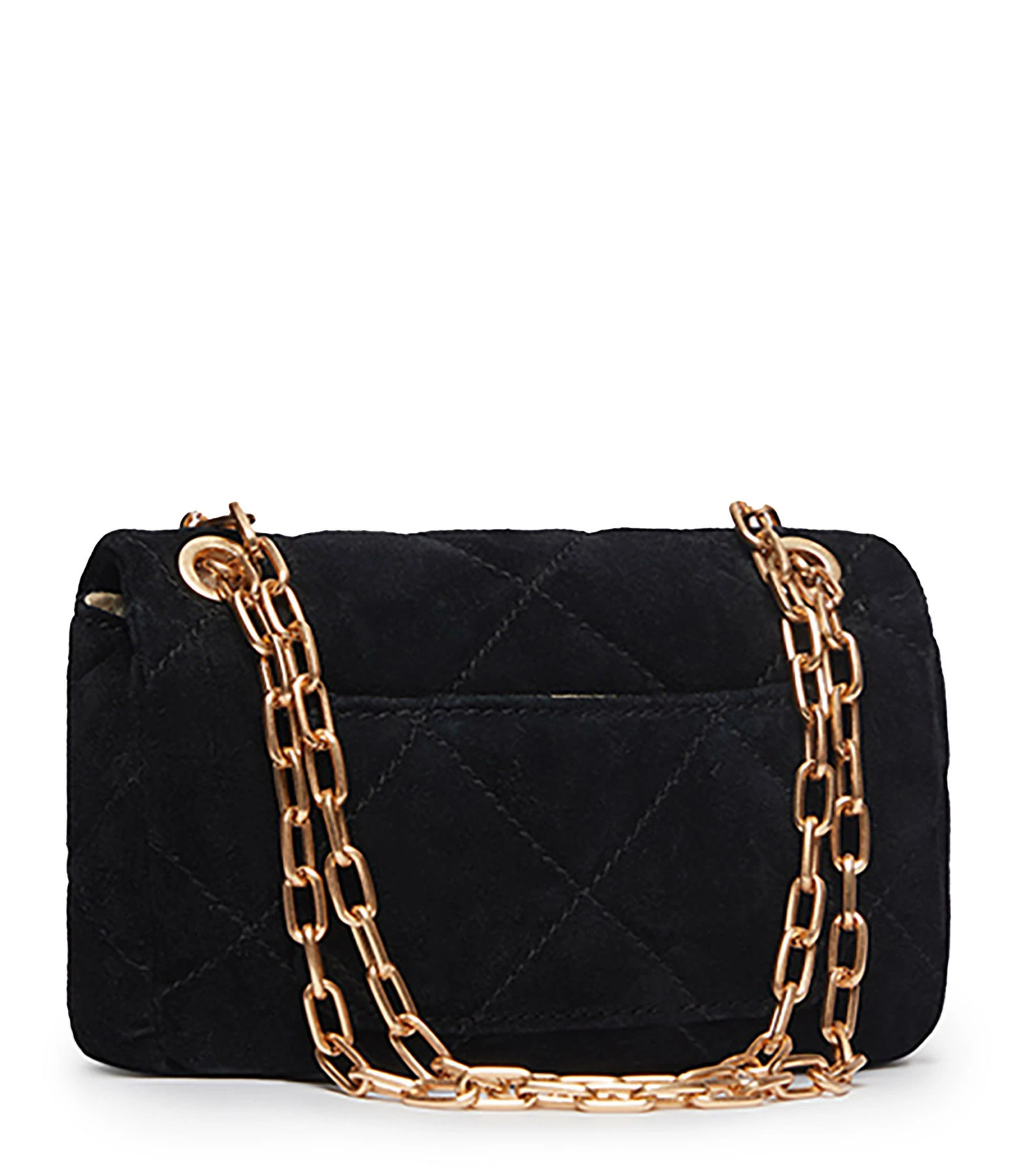 VANESSA BRUNO Sac Nano Moon Cuir Suédé Noir 5 VANESSA BRUNO Sac Nano Moon Cuir Suédé Noir – Image 3