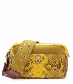 CLARIS VIROT Sac Lily Python Safran