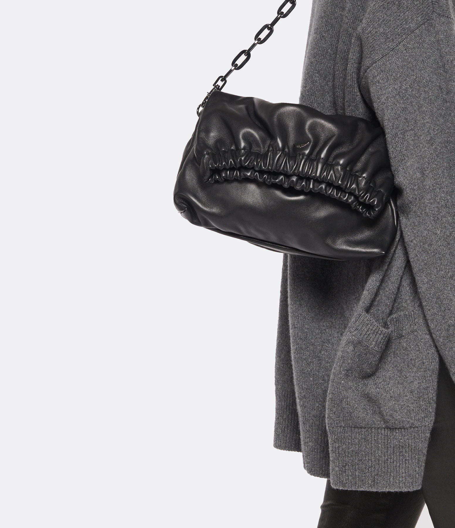 ZADIG & VOLTAIRE Sac Rockyssime Cuir Noir 7 ZADIG & VOLTAIRE Sac Rockyssime Cuir Noir – Image 5