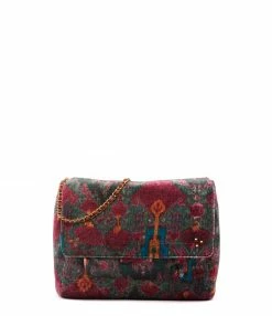 JEROME DREYFUSS Sac Lulu S Velours Imprimé Ikat, Capsule Velours