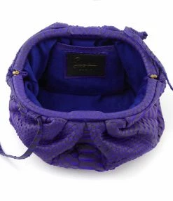 SISTA PARIS Sac Baby Uniq Cuir Souple Python Bleu Noir -jerome dreyfuss shop unnamed file 876