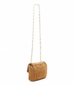 Alternative view of VANESSA BRUNO Sac Nano Moon Cuir Suédé Noisette